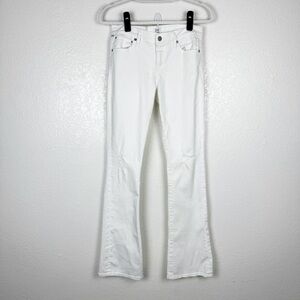 Citizens of Humanity White Flare Jeans Cotton Blend Size 28